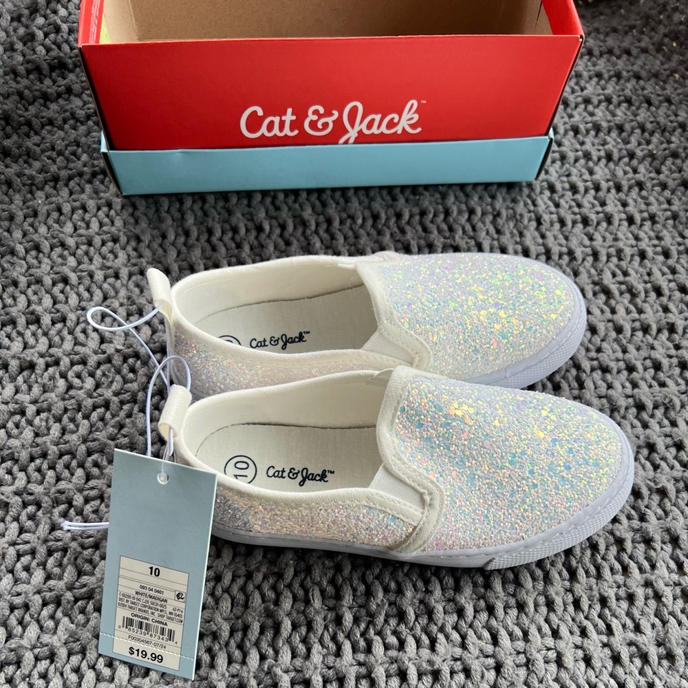 Cat & Jack Madigan toddler sparkly slip on sneaker
